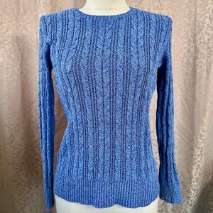 St. John’s Bay Blue Cable Knit Women's Sweater